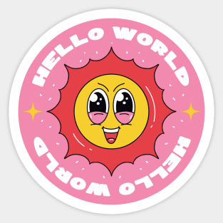 Hello World Sticker